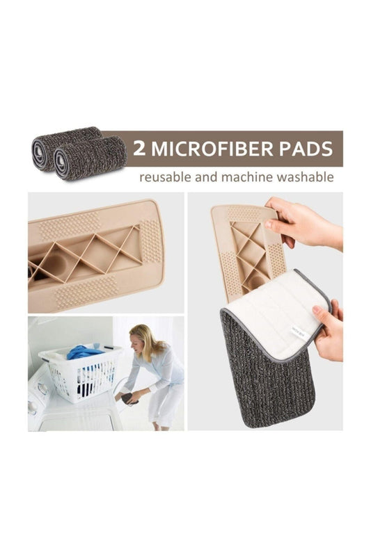 Sprey Mop Mikrofiber Bezli Deterjan Hazneli Paspas Mop