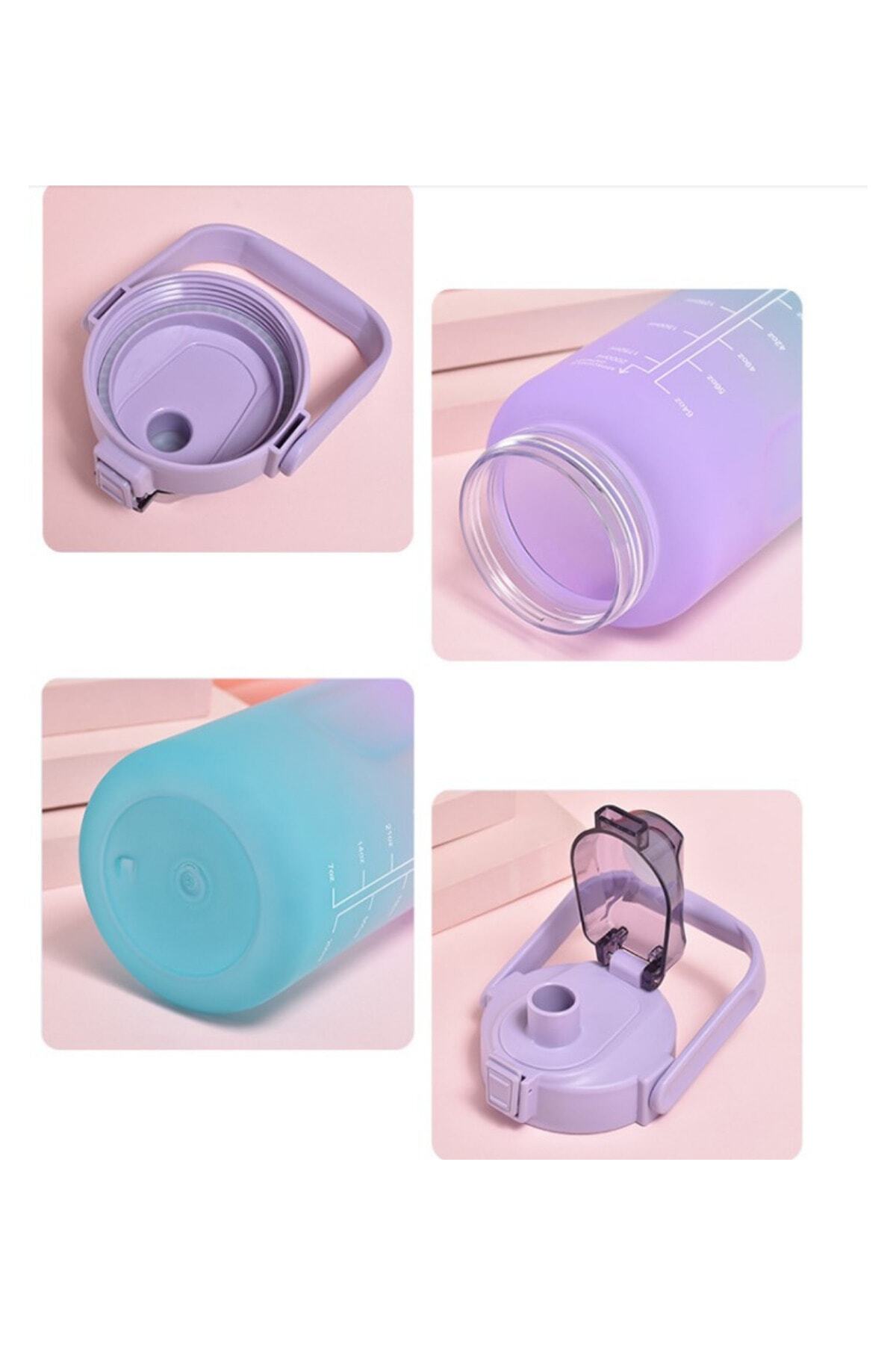 900 Ml 0.9 Litre Suluk Renkli Matara Pipetli Suluk Büyük Suluk