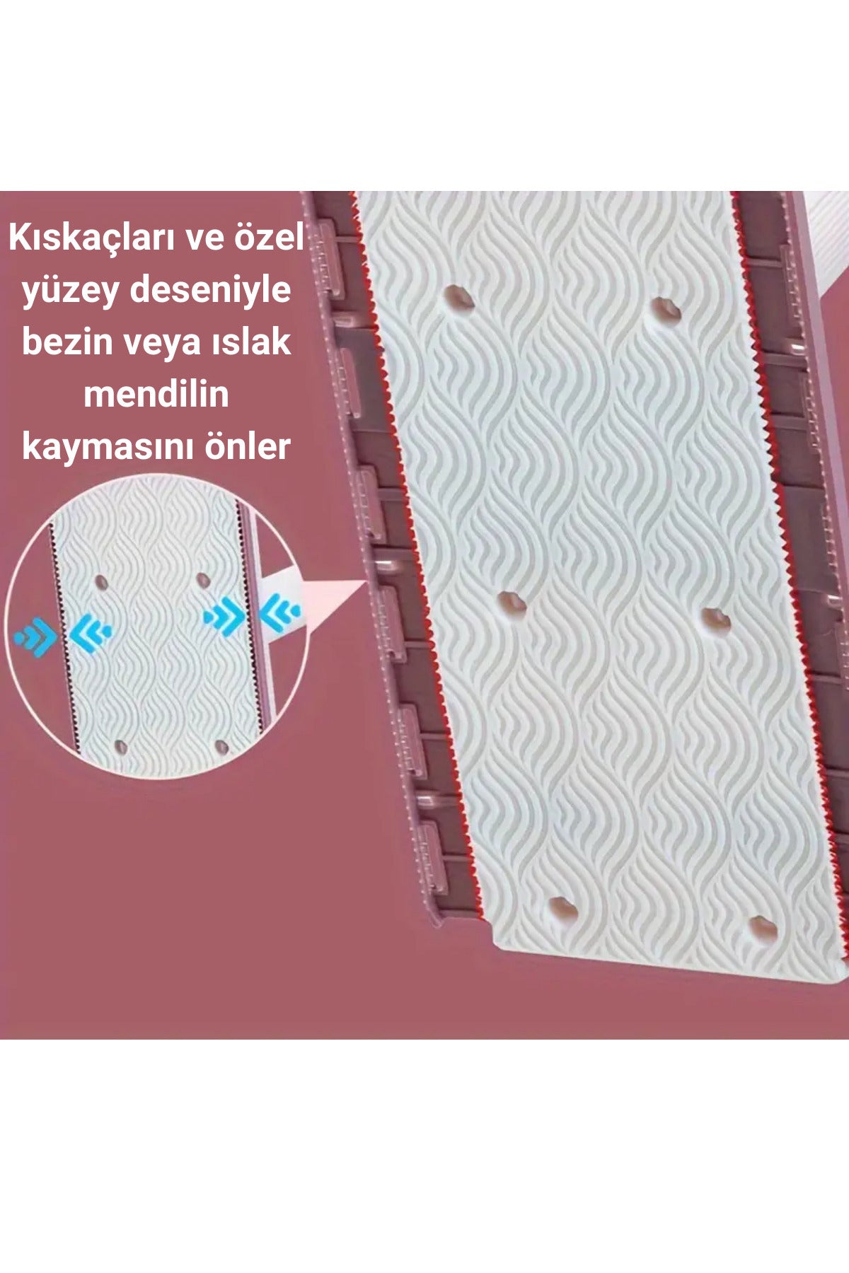 Kıskaçlı Mop - Pratik ve Hijyenik - Yüzey Temizleme Mendili veya Temizlik Bezi İle Kullanılabilir