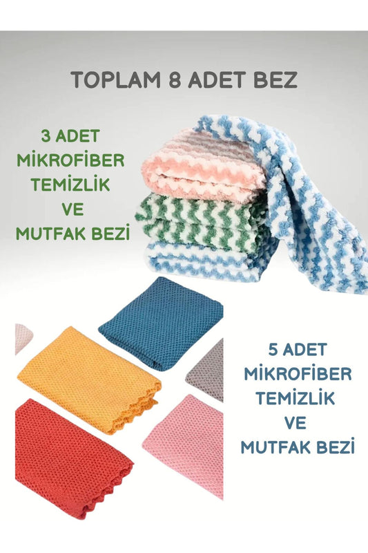 çok amaçlı mikrofiber temizlik ve mutfak bezi