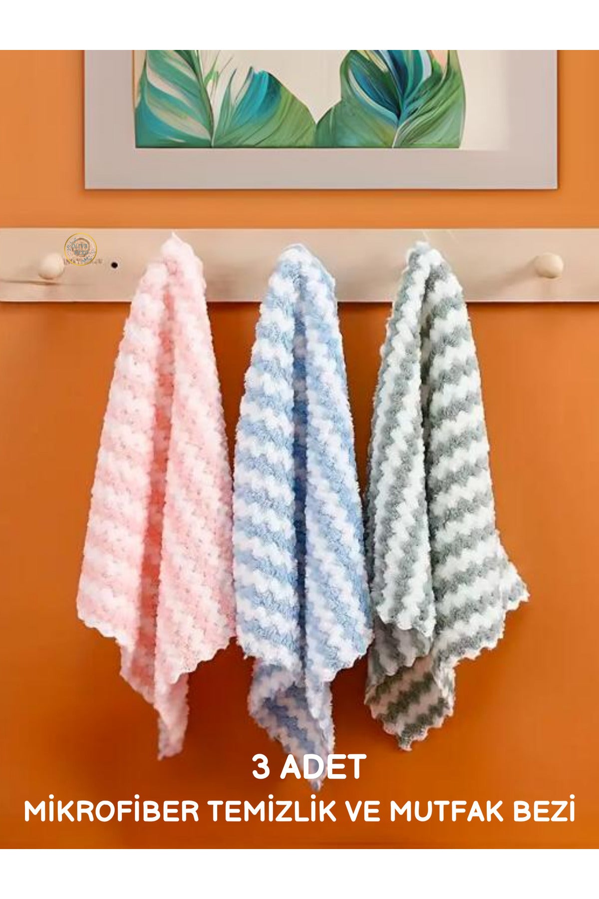 3 ADET - Mikrofiber Mutfak Bezi Temizlik Bezi Mikrofiber Leke Tutmayan Tüy Bırakmayan Mikrofiber Bez