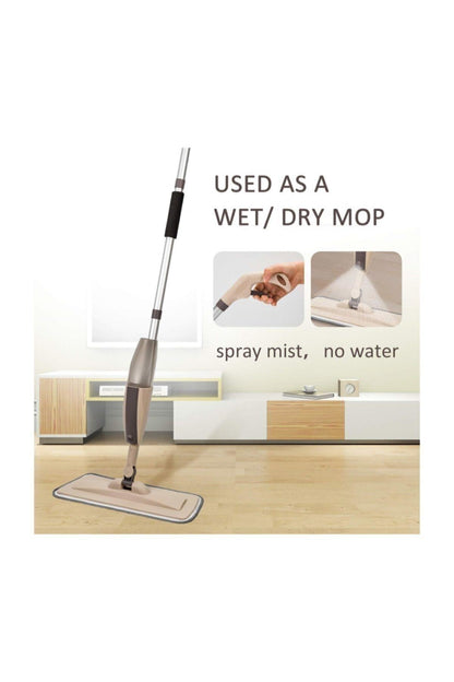 Sprey Mop Mikrofiber Bezli Deterjan Hazneli Paspas Mop