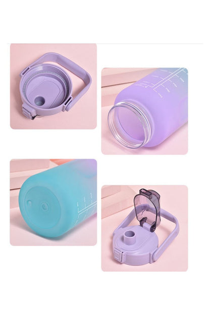900 Ml 0.9 Litre Suluk Renkli Matara Pipetli Suluk Büyük Suluk
