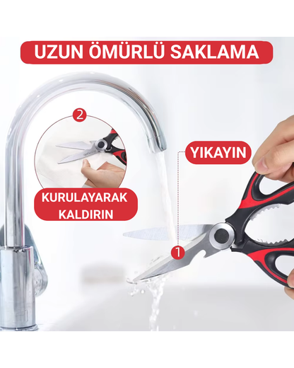Çok Amaçlı Mutfak Makası - Mutfak Dışı Kullanıma Uygun